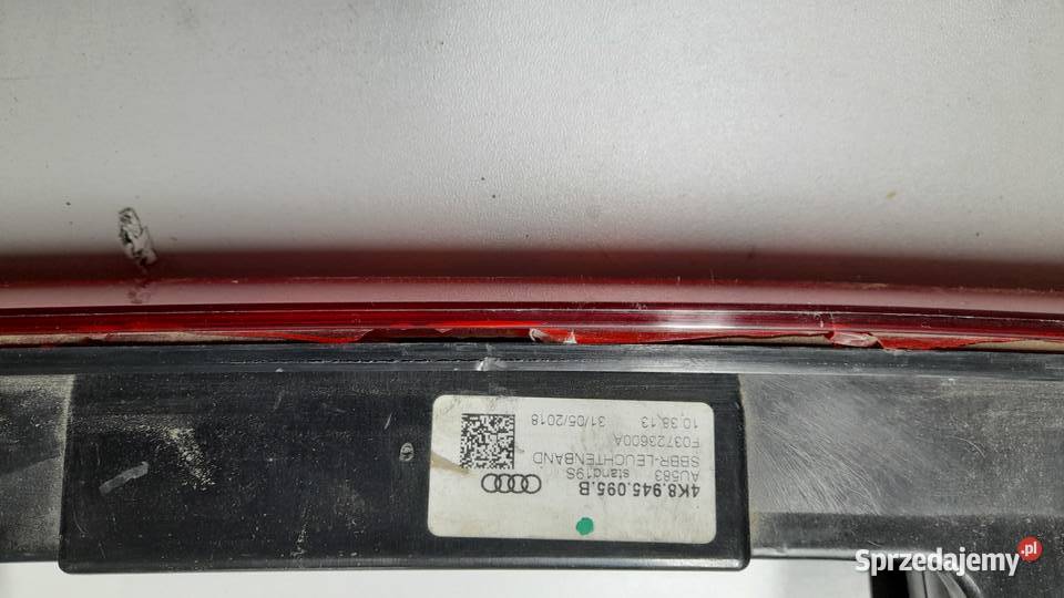 AUDI A7 C8 LAMPA TYLNA W KLAPĘ BLENDA 4K8945095B zachodniopomorskie Goleniów