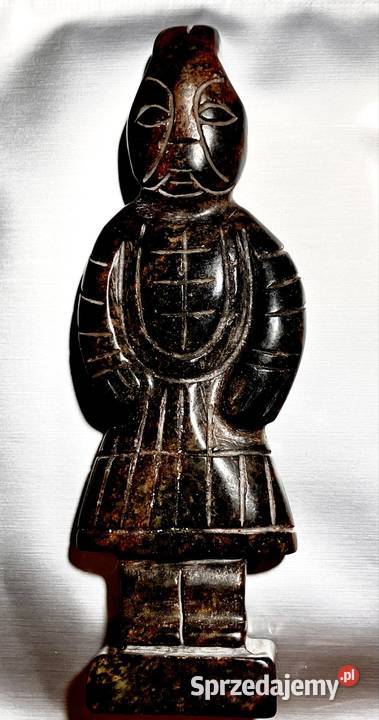 Czarny jadeit Wojownik Qin Chiny Kontynentalne Kraków