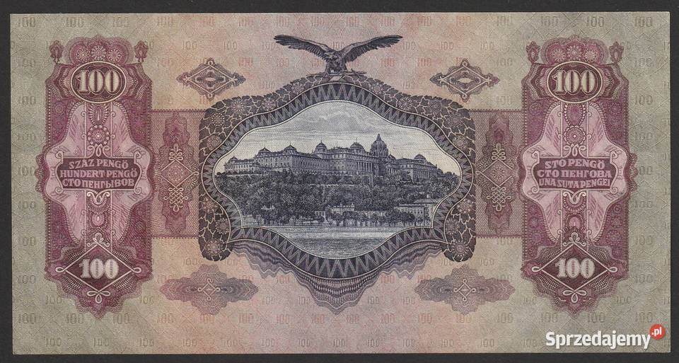 Węgry 100 pengo 1930 stan bankowy UNC Łódź