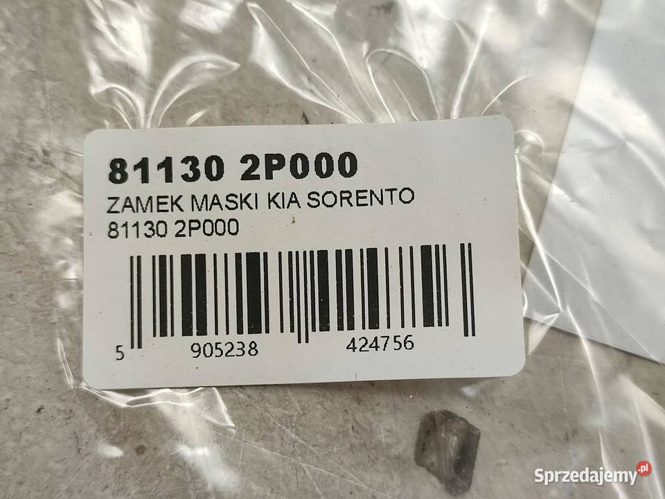 ZAMEK MASKI KIA SORENTO II EX LX 20112015