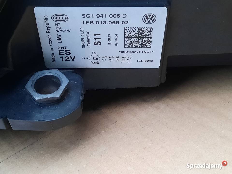 lampy przednie vw golf VII POLIFT europa stan pomorskie Kwidzyn
