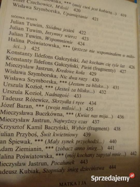 Antologia wierszy prezenty gwiazdka antykwariat Warszawa