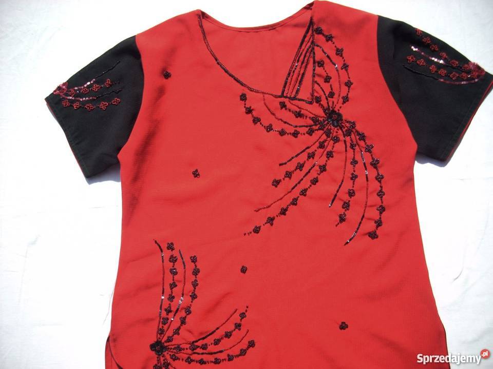 Tunika Sukienka Rozcięcia KORALIKI Cekiny 38 40 małopolskie Nowy Sącz