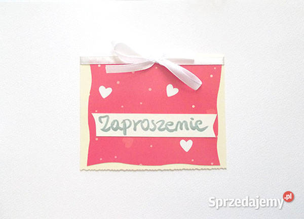 proste zaproszenia czerwone zaproszenie z Szczecin