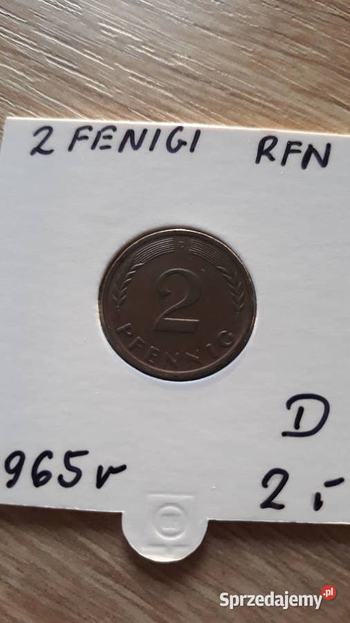 2 Fenigi RFN 1965 r men D