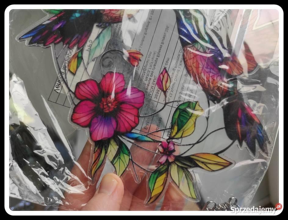 Witraż ozdoba dekoracja okienna ptaki kolibry Płock sprzedam