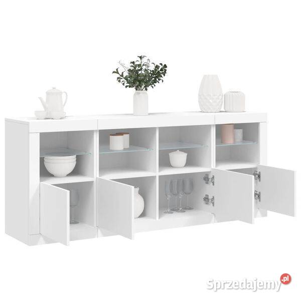 vidaXL Szafka z oświetleniem LED biała 163x37x67 Warszawa