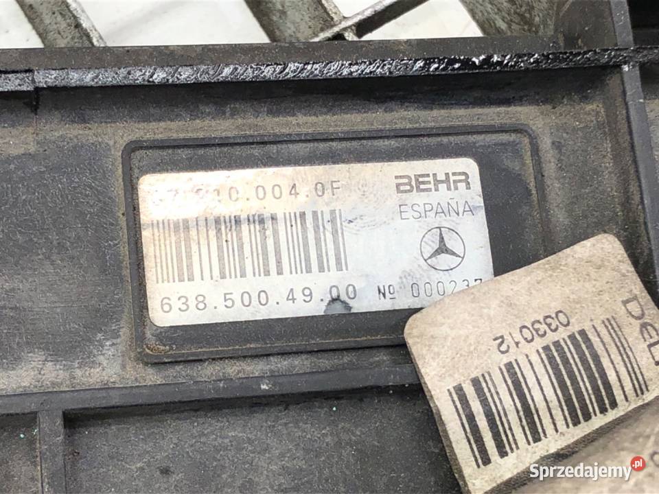 WENTYLATOR CHŁODNICY MERCEDES W638 22 82