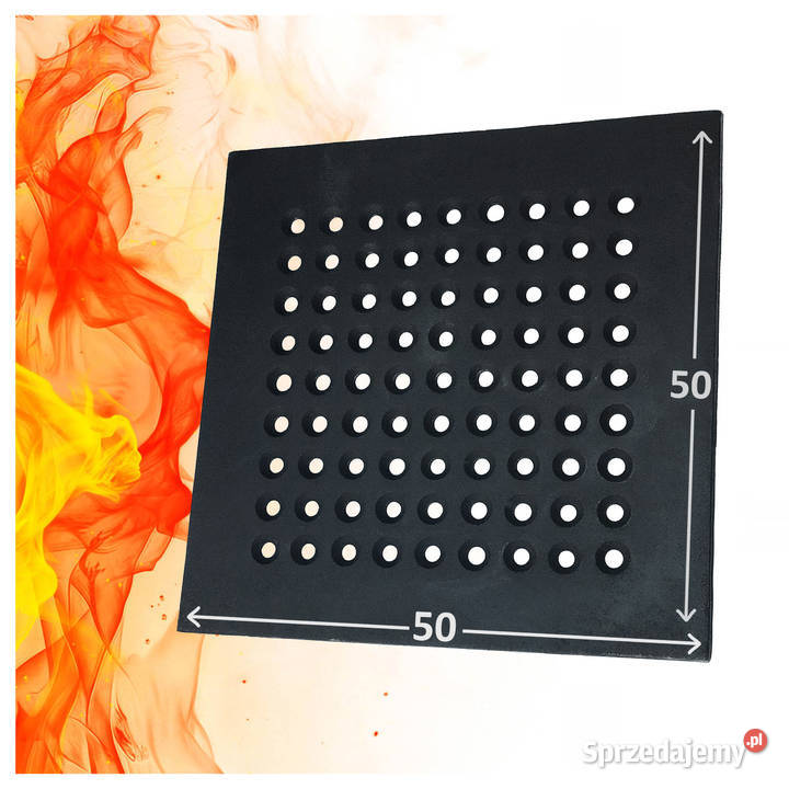 RUSZT KOMINKOWY 50x50 Żeliwny Dziurkowany Do Pozostałe Skawina