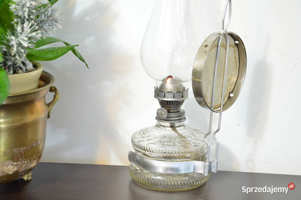 lampa naftowa wisząca stojąca z lusterkiem Jastrzębie-Zdrój
