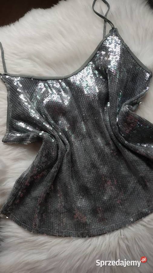 Błyszczący top z cekinami Mohito L