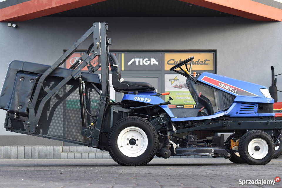 Traktorek kosiarka Iseki SXG19 górny wysyp kosza Kobiele Wielkie