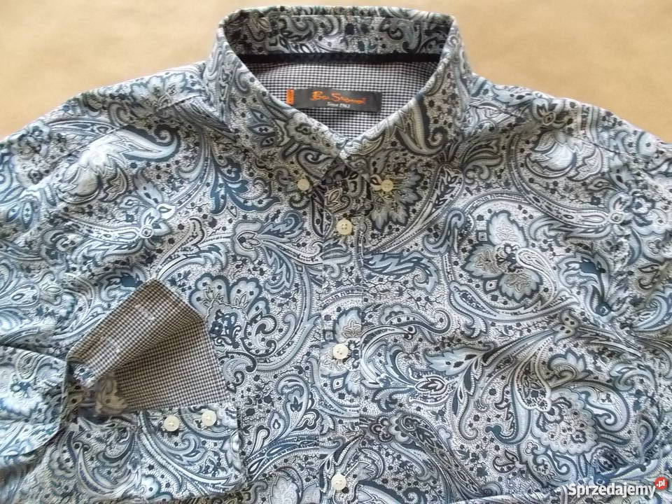 BEN SHERMAN UNIKALNA KOSZULA MĘSKA L 42 UK Tulce