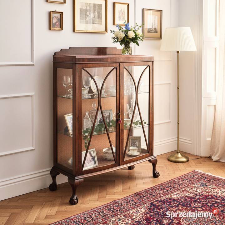 Angielska Witryna ORZECHOWA serwantka Kalisz