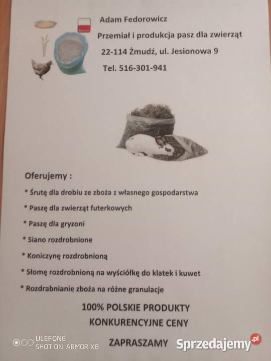 Pasze z własnego gospodarstwa Żmudź