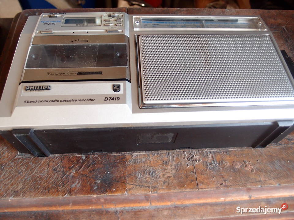 radiomagnetofon D7419 Philips z lat 80tych PRLu Łódź