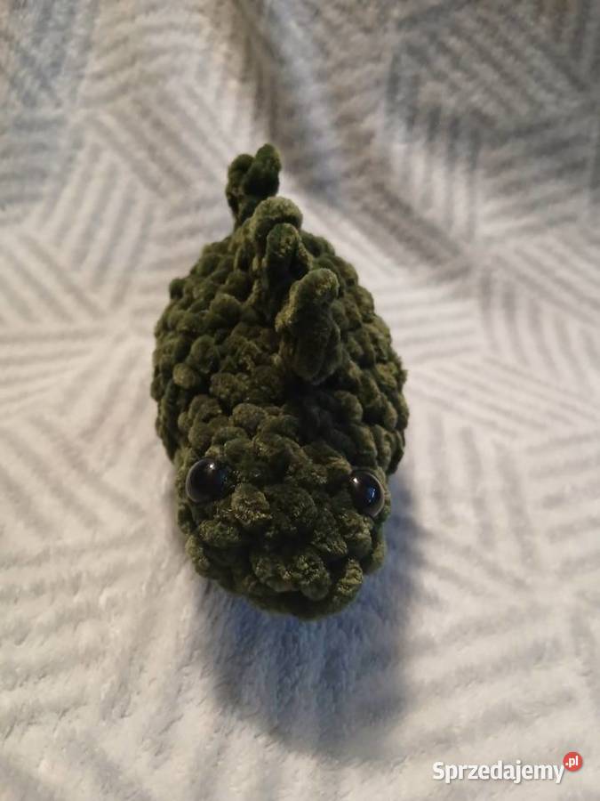 Pluszowy dinozaur na szydełku Tkanina