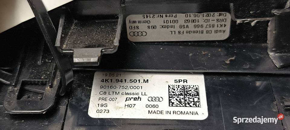 PRZYCISK AUDI A6 C8 ALLROAD 4K1941501M kujawsko-pomorskie Lipno