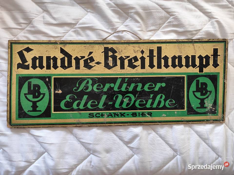 Szyld browaru Berliner Namysłów