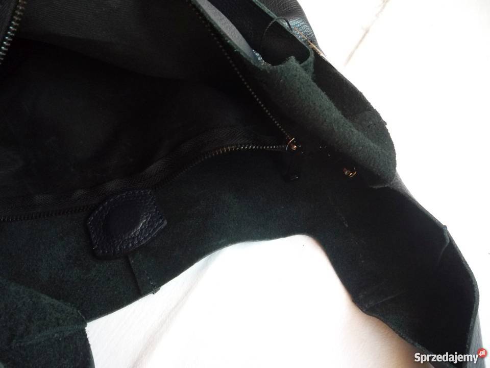 NOWA Granatowa Torebka Skórzana Laura Biaggi zachodniopomorskie Szczecin sprzedam