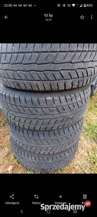 Opony zimowe 23555r18 2022r zima Ostrowiec Świętokrzyski sprzedam