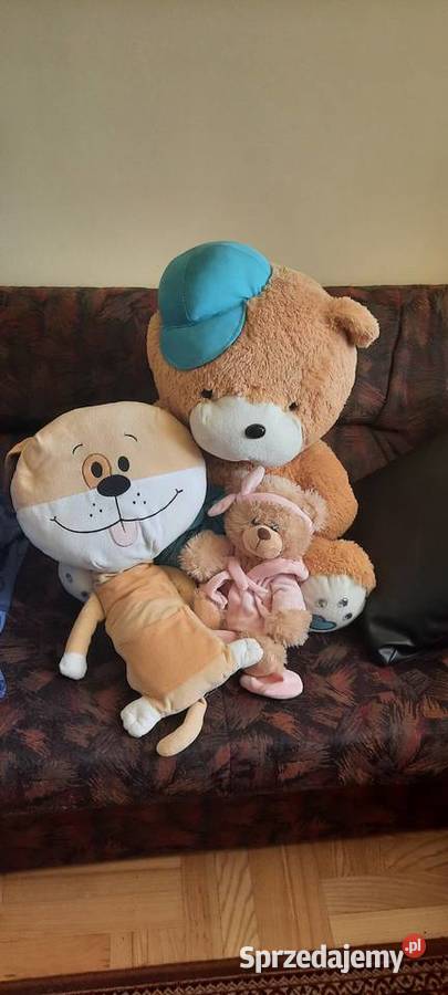 Trzy pluszowe zabawki lubelskie Lublin