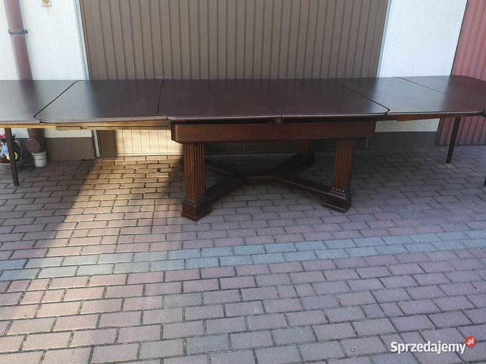 Stół Dębowy Duży Zgrabny 428 Antyk Stary Swarzędz