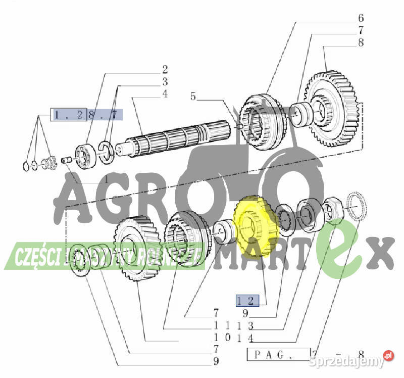5164729 KOŁO ZĘBATE Z37Z38 CNH Pozostałe Wichrów sprzedam