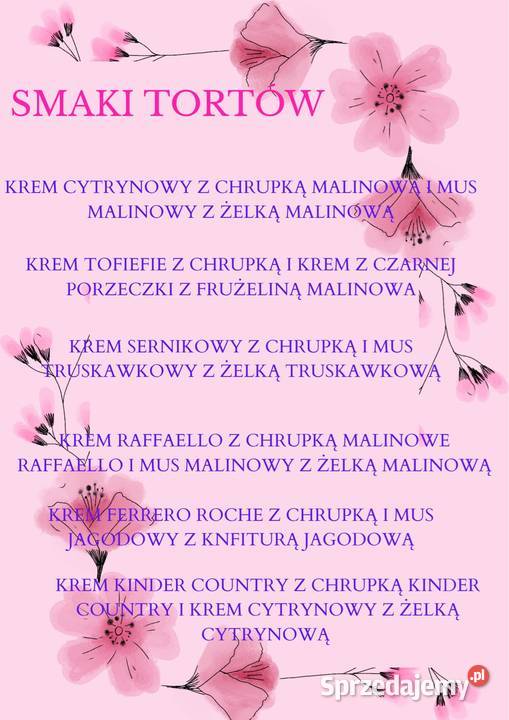 TORTY NA ZAMÓWIENIE komunia urodziny chrzest Strzelin