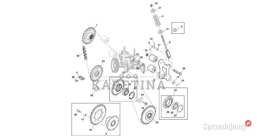 John Deere 960 Koło zębate łańcucha DC220358 Pozostałe Rolnictwo Jastrzębniki