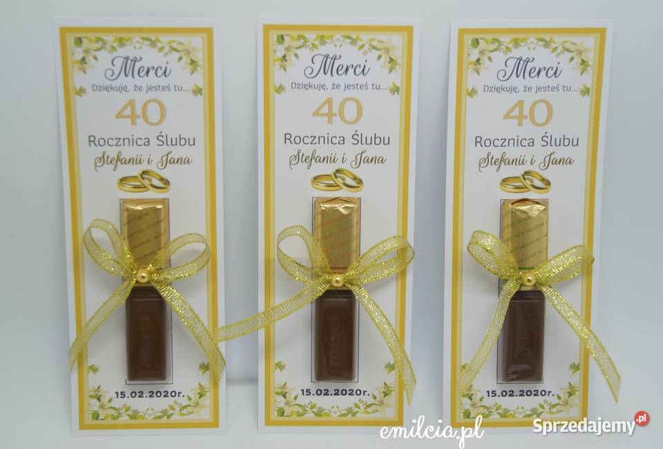 Kompletne Merci podziękowanie gości z okazji Pozostałe lubuskie Zielona Góra