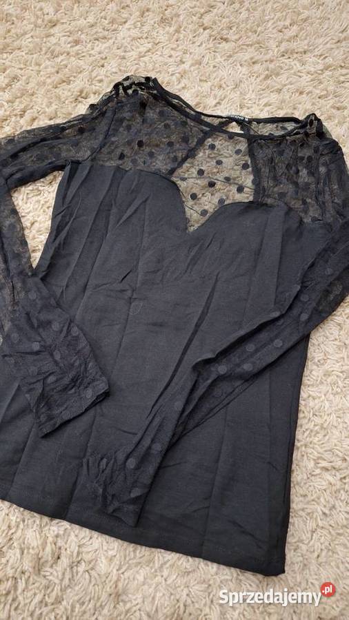 Bluzka tiulowe rękawy