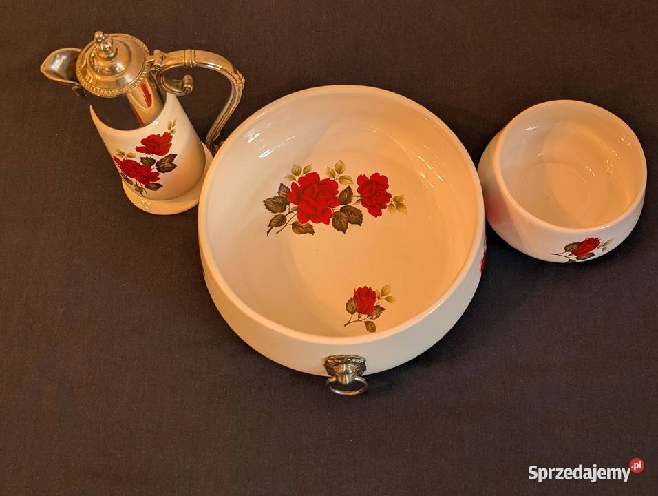 Elegancki Zestaw Ceramiki Falstaff England Róże Piła
