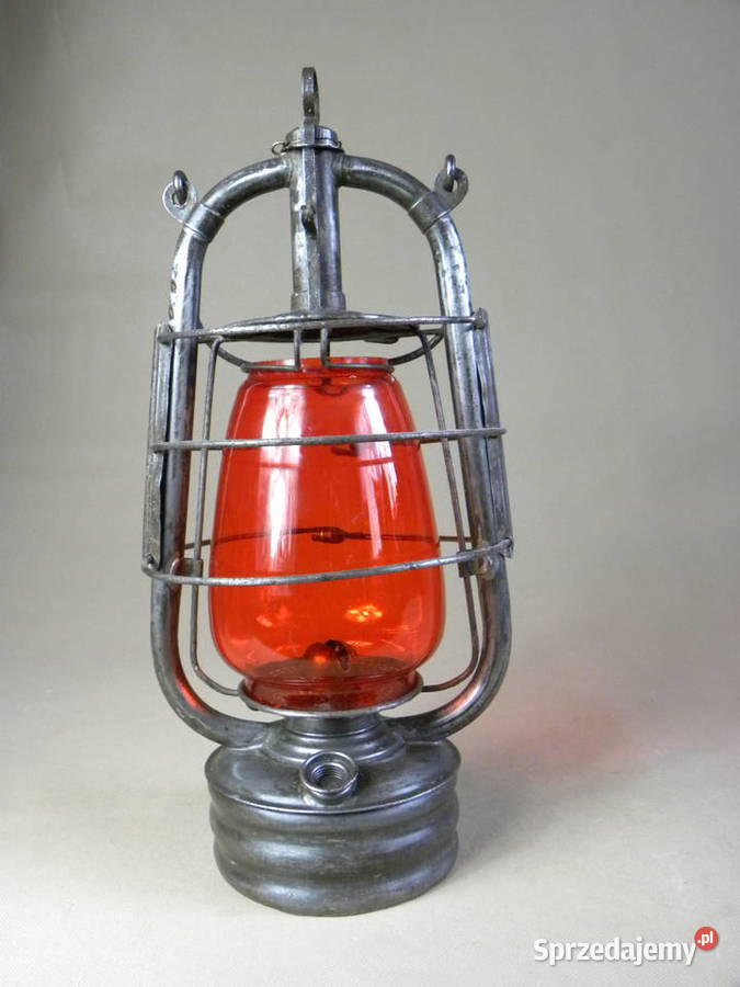 Stara niemiecka lampa naftowa Nachtschwalbe Legnica