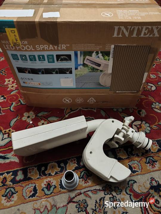 Nowoczesny natrysk fontanna LED Intex do basenu Dom i Ogród