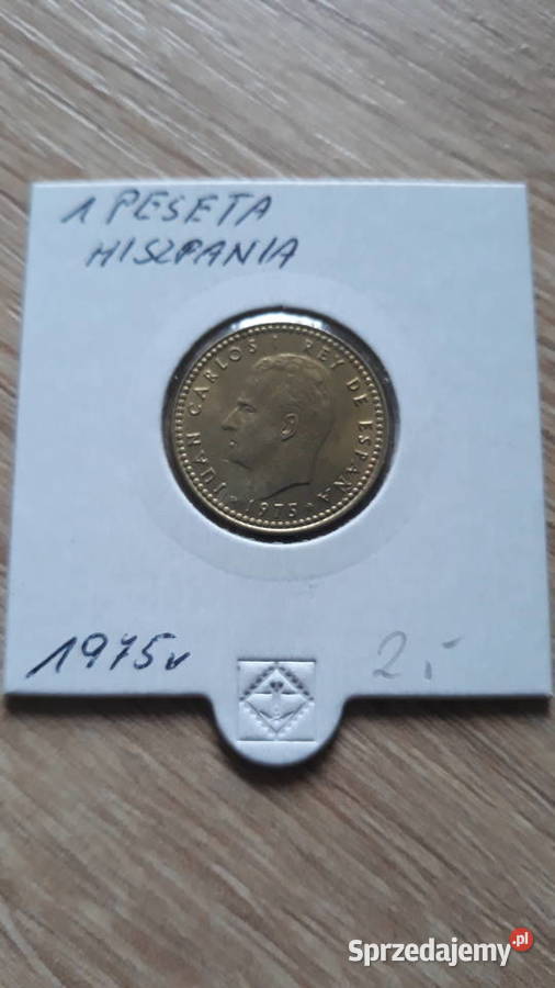 1 Peseta Hiszpania 1975 r wielkopolskie Konin