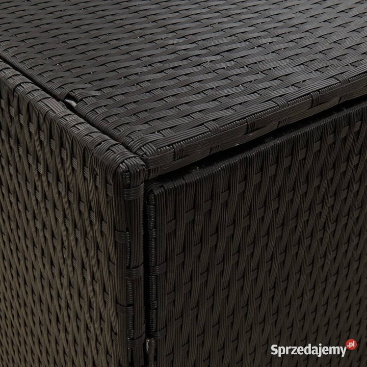 Szafka ogrodowa czarna 198x555x80 rattan PE mazowieckie Warszawa sprzedam