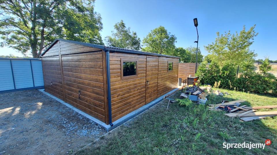 Nowoczesne Garaże Blaszane Drewnopodobny Hale samodzielny Wrocław