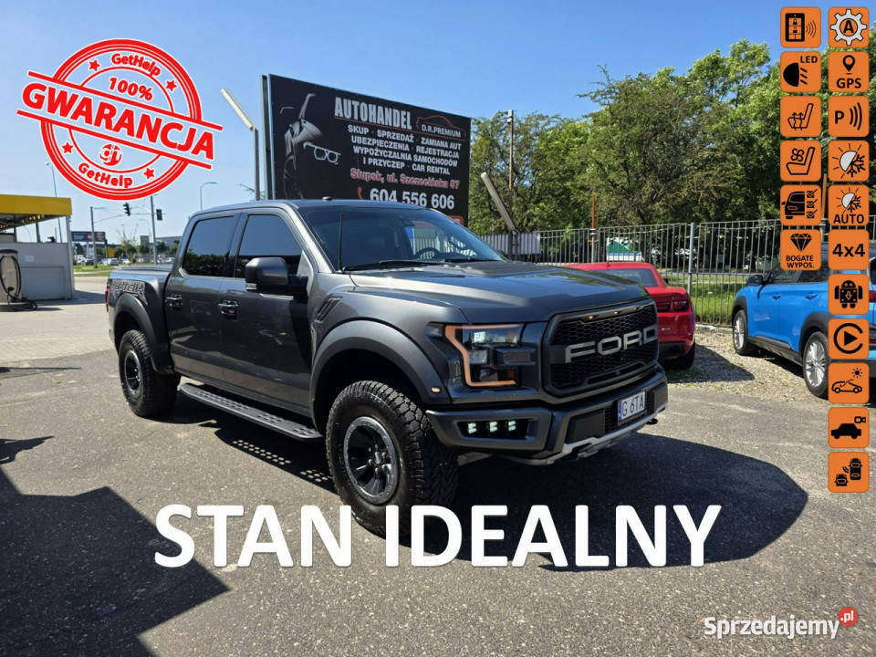 Ford F150 RAPTOR 35 Turbo 450 Radar Kamery 360 podgrzewane fotele Słupsk sprzedam