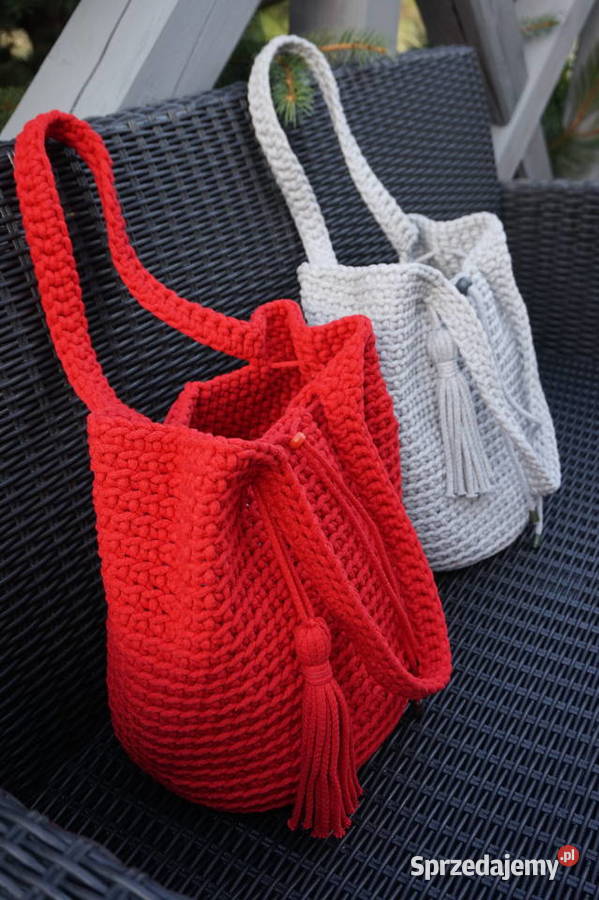 torba torebka na ramię handmade 37cm mazowieckie Józefów