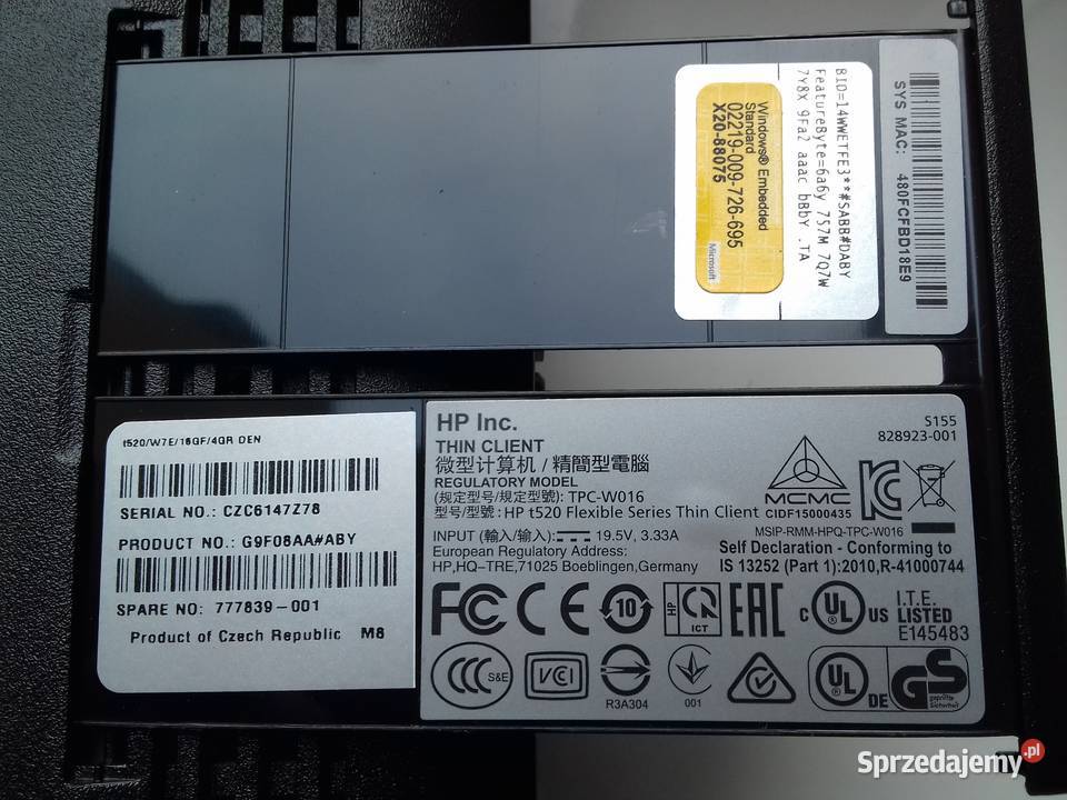 Mini PC HP t520 Flexible Series Thin Client AMD Bydgoszcz