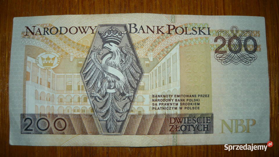 Banknot 200 seria zastępcza YB 1994 r Sokółka