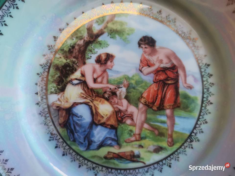 Stary przedwojenny talerzyk porcelana Ćmielów Siemianowice Śląskie sprzedam
