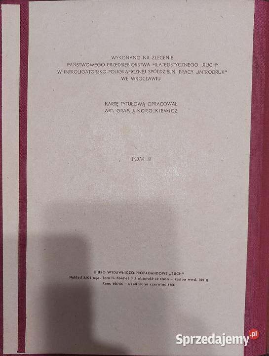 Klaser jubileuszowy tom II 19511955 RUCH Konin