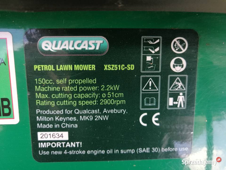 KOSIARKA SPALINOWA Z NAPĘDEM QUALCAST XSZ51CSD Wyrzeka