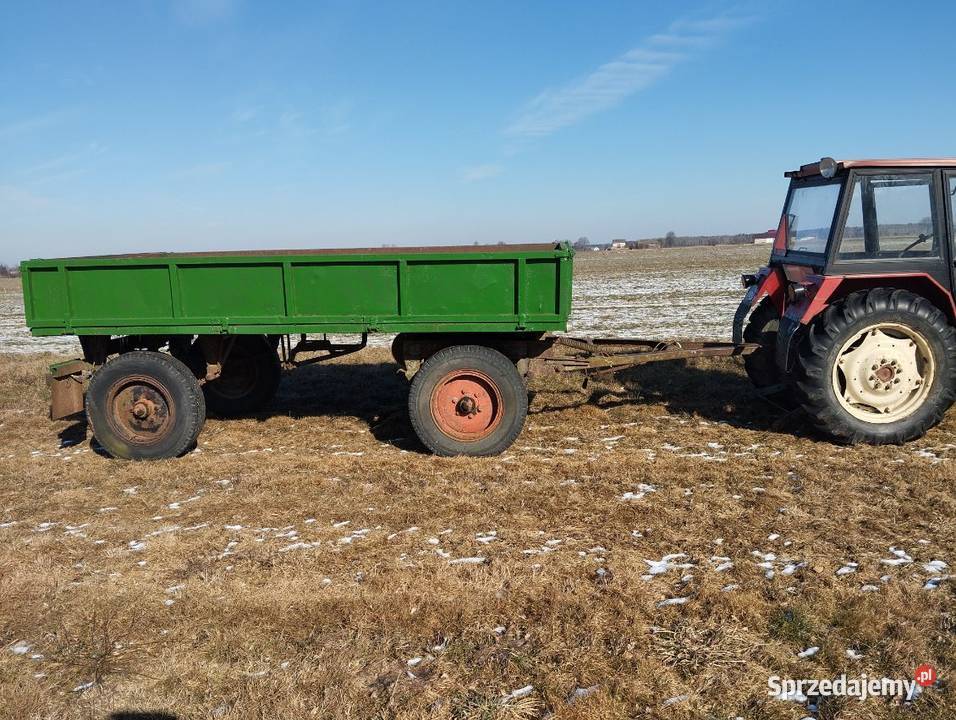 Przyczepa dwuosiowa sztywna d 46 nieuszkodzony lubelskie Ulan Duży