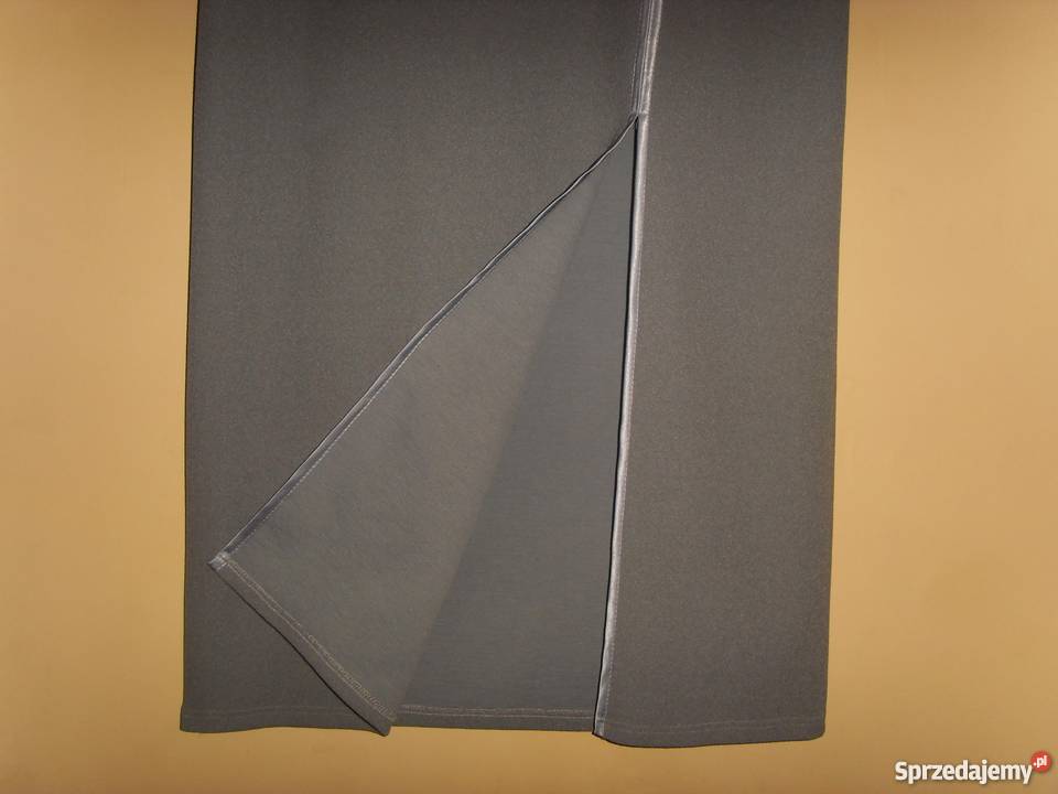 SPÓDNICA DŁUGA POPIELATA ELEGANCKA WROCŁAW szary/srebrny Wrocław