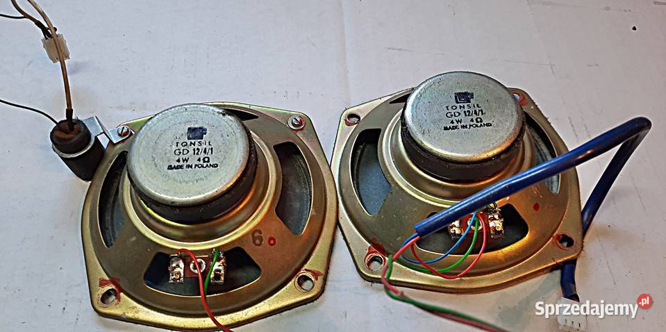 Głośniki GD1241 4 Ohm 4 W radiomagnetofonu RMS wielkopolskie Ostrów Wielkopolski