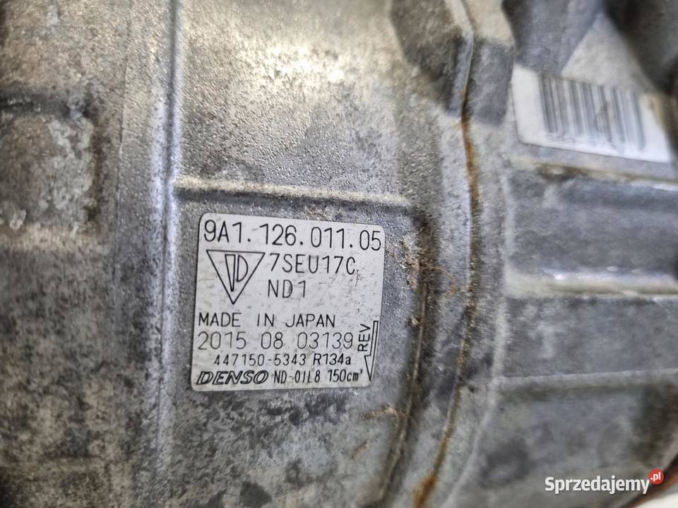 SPRĘŻARKA KLIMATYZACJI Porsche 911 991 GT3 38 Rudka