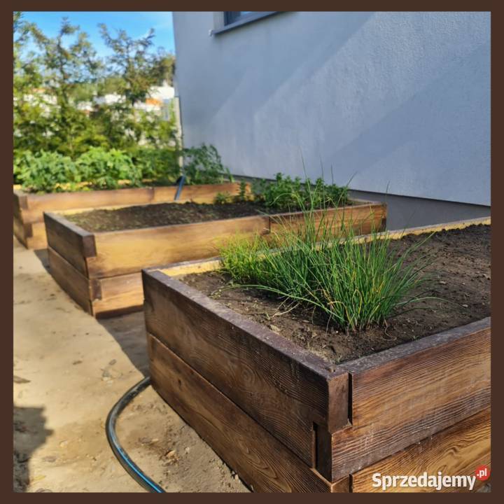 Kwietnik donica warzywnik betonowe drewno irys Dom i Ogród Łódź